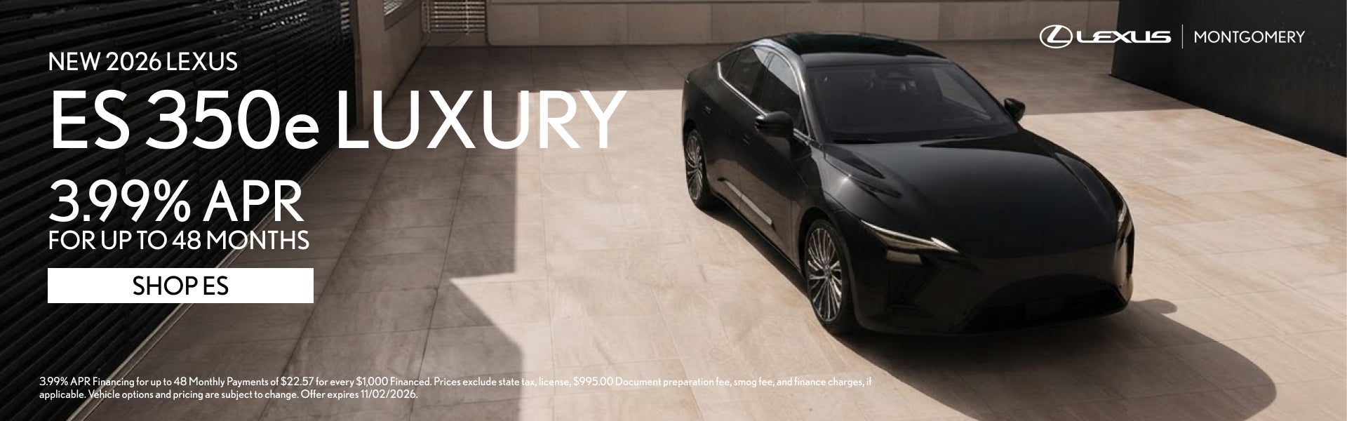 NEW 2026 LEXUS ES 350e